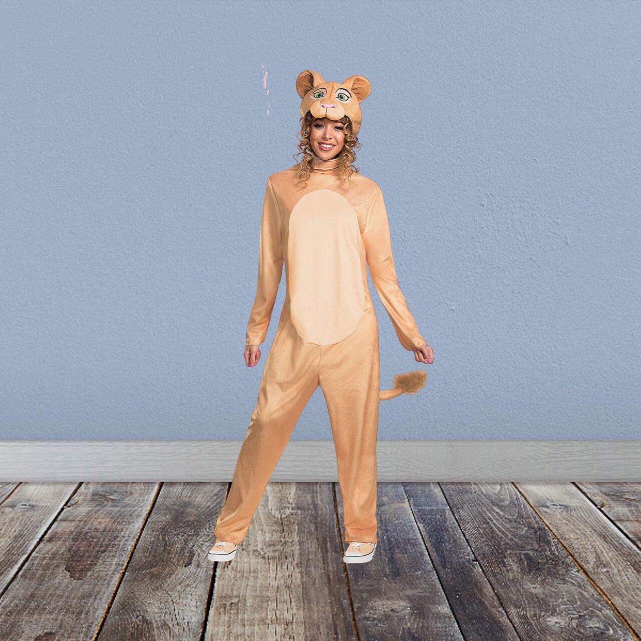 Adults Nala Jumpsuit Costume with Headpiece, Disney’s The Lion King S/M Adult Small/Medium fits sizes 38–40